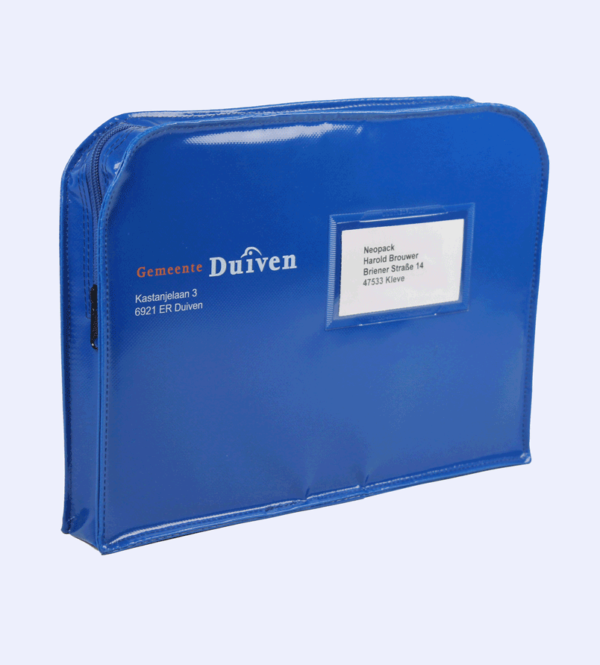 Posttasche blau